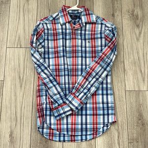 Mens vineyard vines long sleeve slim fit whale button down shirt size small